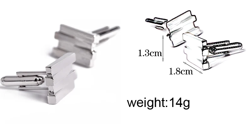 Дизайнерские стереоскопические ребристые французские запонки мужские s манжеты с геометрическими фигурами Bottun современные мужские запонки из сплава для костюма свадьбы