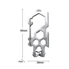 Outdoor multifunction edc tool hexagon wrench para-biner pulley system stainless steel carabiner opener rope hang pulley buckle