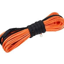 5/1" х 100' Оранжевый Синтетический канат лебедки каната 13000 кг с оболочкой(ATV UTV 4X4 4WD OFFROAD
