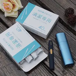 Yunkang спиртовая Чистка ватные тампоны для IQOS LIL GLO E-нагревательный элемент электронной сигареты аксессуары для электронных сигарет 1 коробка