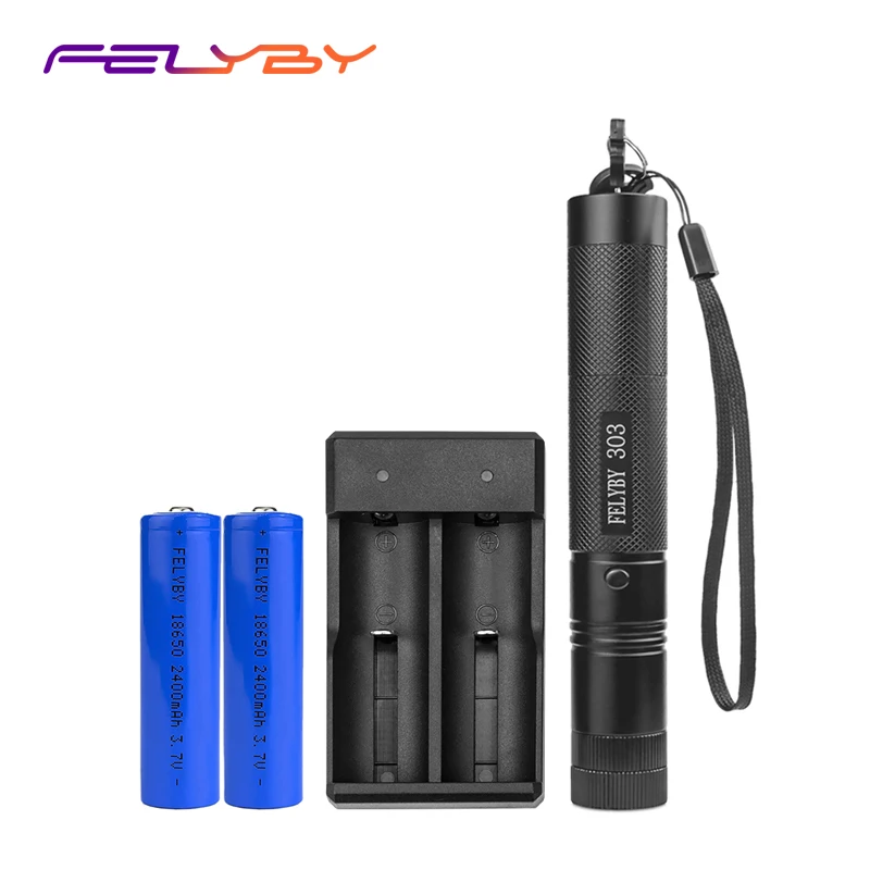 FELYBY Оригинал 18650 3 7 v 2400 mAh литиевая аккумуляторная батарея включает лазерную