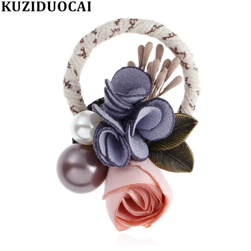 Kuziduocai новые модные DIY Ювелирные изделия Larg жемчуг цветок круг обмотки пилот