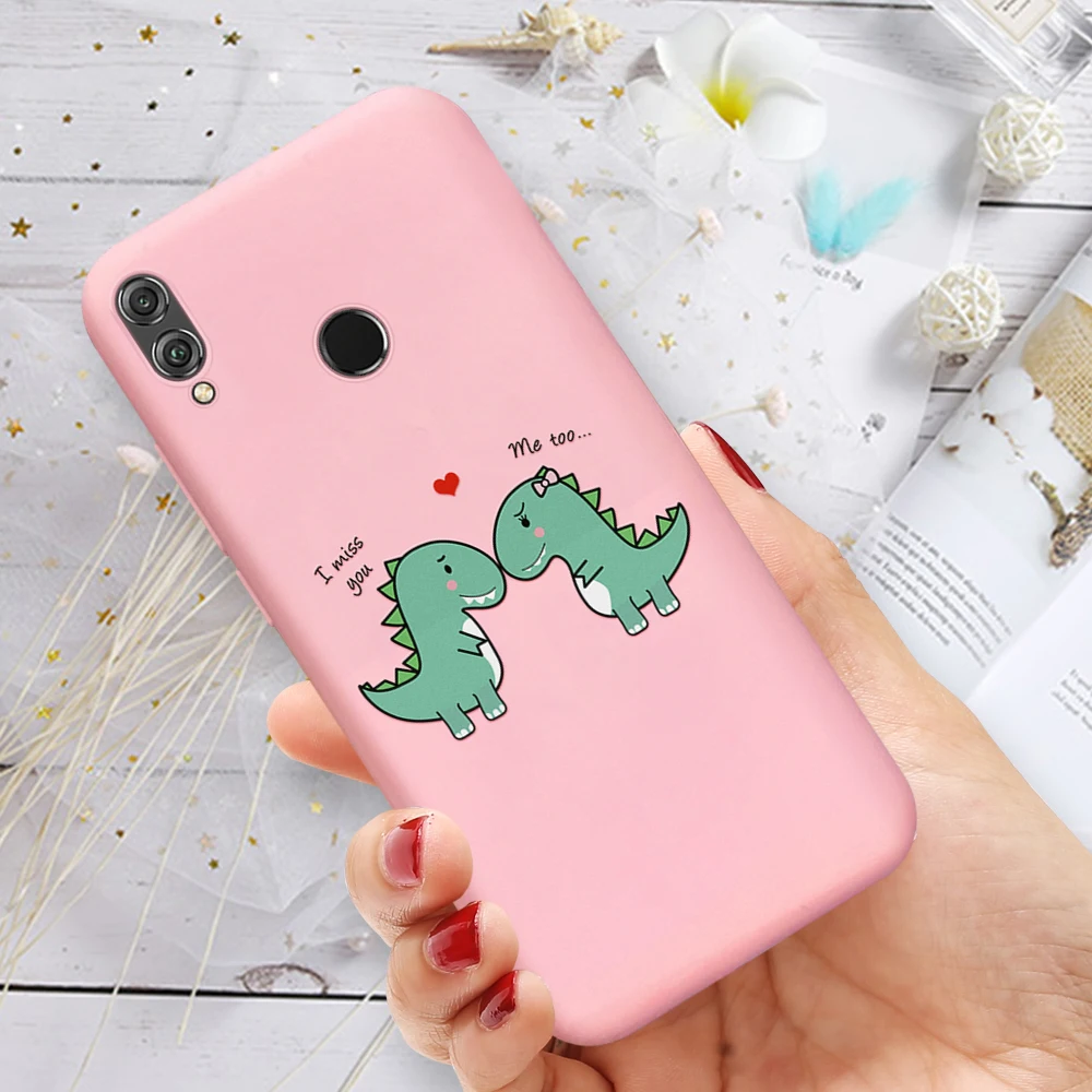 Мягкий милый чехол для телефона Huawei P30 P20 P30 Pro, Модный чехол с узором для пары Huawei Honor 20 Pro 8X 20i 10i 9i Nava4i