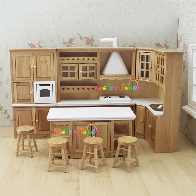 Aliexpress.com : Buy Doll House Kitchen Furniture Wooden