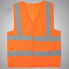 Сигнальный светоотражающий Предупреждение жилет рабочая одежда Reflectante Chaleco дневной и ночной режимы защитный жилет для езды на велосипеде дорожного движения YFZ005