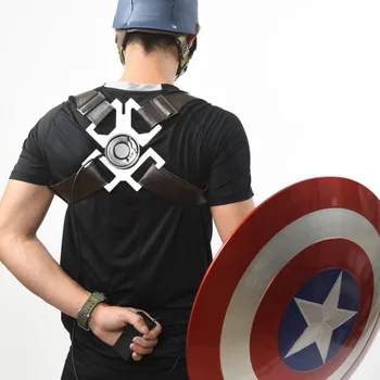 

[Funny] 1:1 Avengers wearable Electromagnetic Belt Captain America Shield model magnetic adsorption prop cosplay Costume party