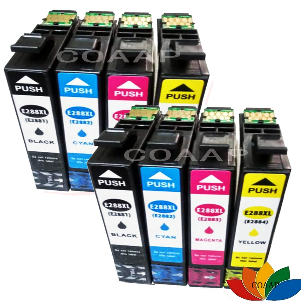 

8 Pack Ink Cartridge Compatible for Epson 288 288XL Expression Home XP-330 XP-434 XP-430 XP-440 printer