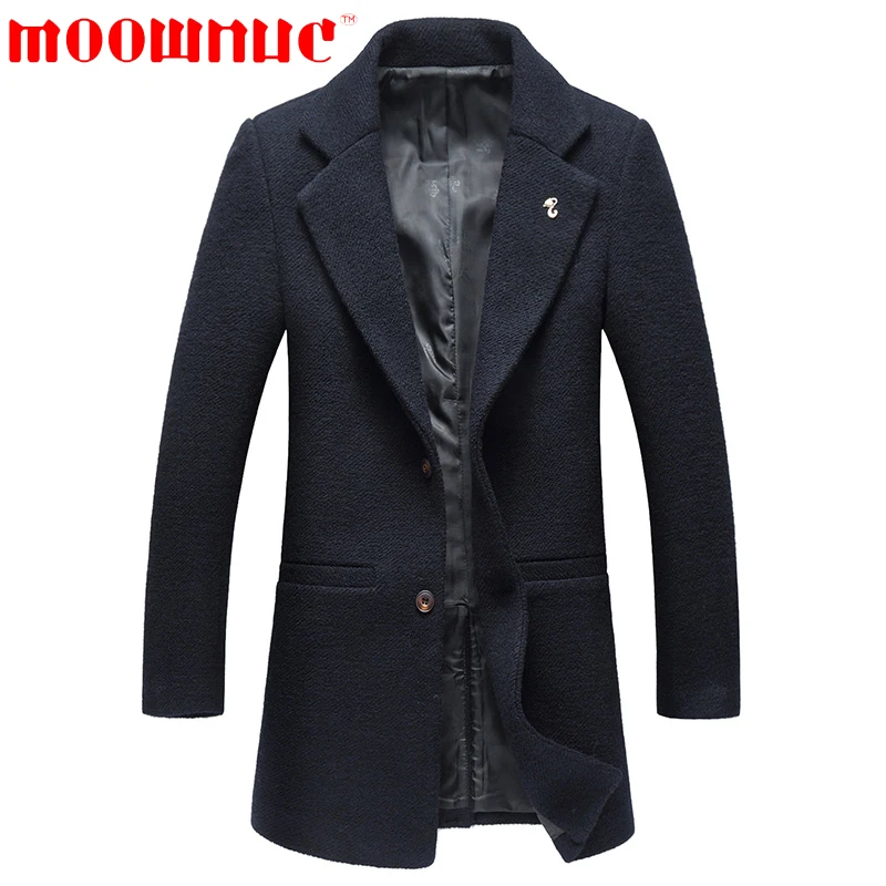 Woolen Overcoats for Men Casual Classic Lapel Business Gentleman