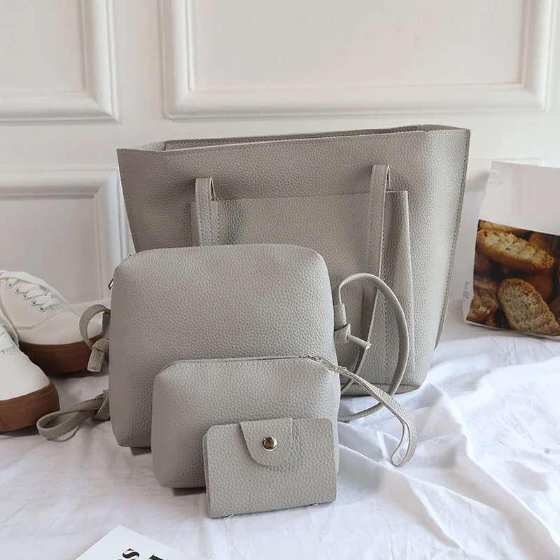 4 قطعة مجموعة النساء الكتف Crossbody حقيبة يد محفظة بو الجلود الأزياء للسفر أفضل بيع-WT 4 قطعة مجموعة النساء الكتف Crossbody حقيبة يد محفظة بو الجلود الأزياء للسفر أفضل بيع-WT