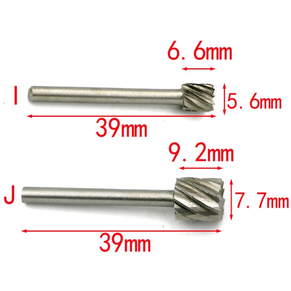 10pcs Rotating Burr Wood Carving File File Bit Wood Rotary File Woodworking Woodworking Milling Cutter Wood Engraving Flower Cut