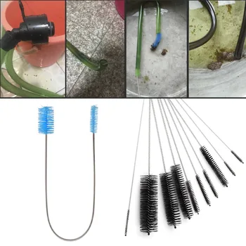 

11 Pcs Flexible Drain Brush Double Ended Hose Pipe Stainless Steel Cleaner