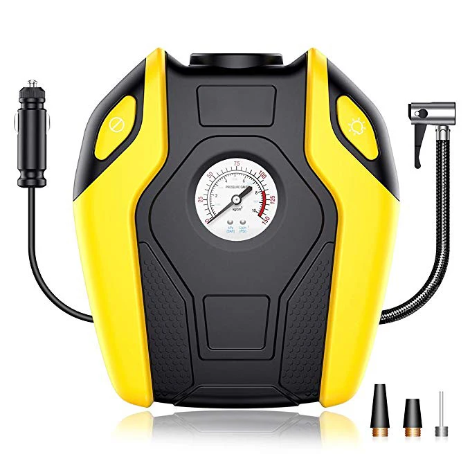 

Air Compressor Pump 150 PSI Portable Tire Inflator 12V DC Tire Pump for Car Truck Bicycle RV and Other Inflatables