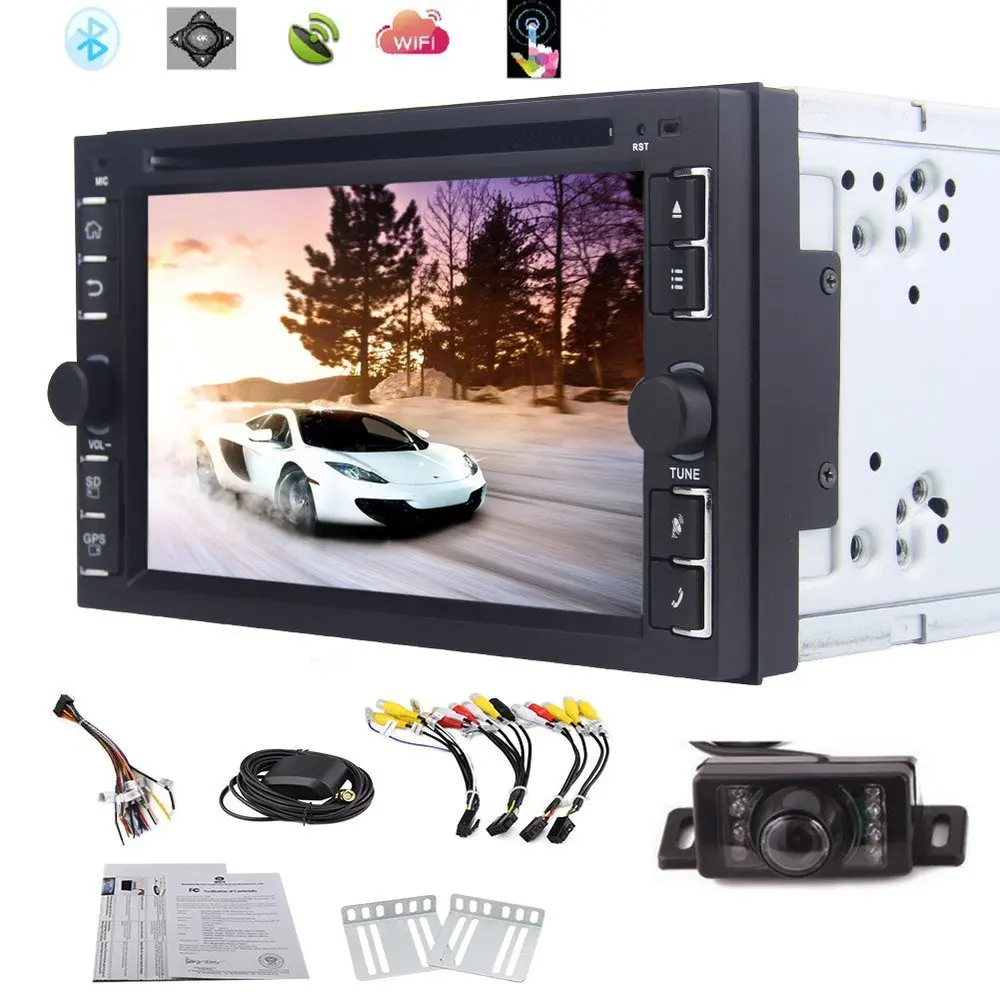 android 4 4 6 2 Inch Car Stereo DVD Player GPS Navigation 3D Map SW Control