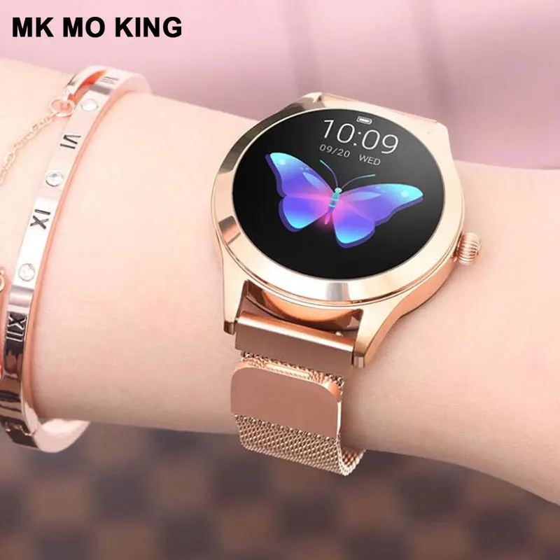 

Women's smart watch KW10 fitness bracelet IP68 Waterproof Heart Rate Monitoring Bluetooth information push for Android IOS