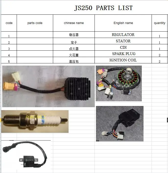 Electrodo Buj/ías Parte de repuesto de alto rendimiento 3 Electrodo Buj/ías para Scooter ATV Quads GY6 50cc 150cc Buj/ías para Scoote