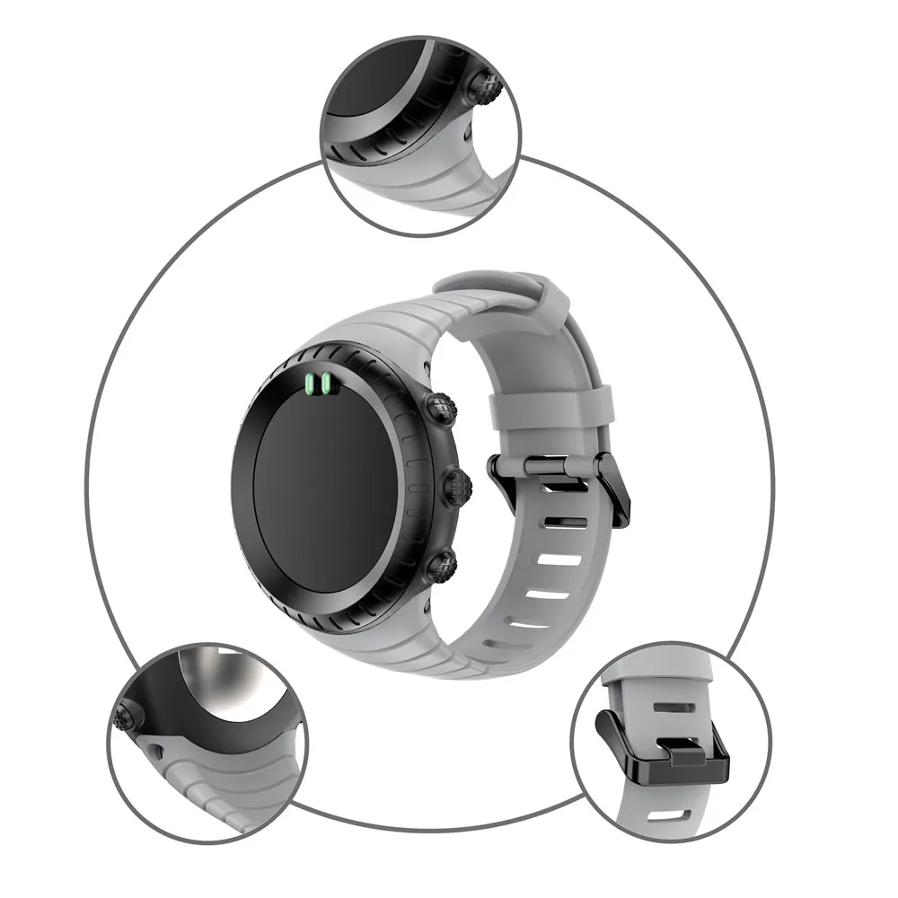 Для SUUNTO core Frontier/Классический мягкий силиконовый браслет, сменный ремешок для SUUNTO core, Смарт часы, браслет, аксессуары