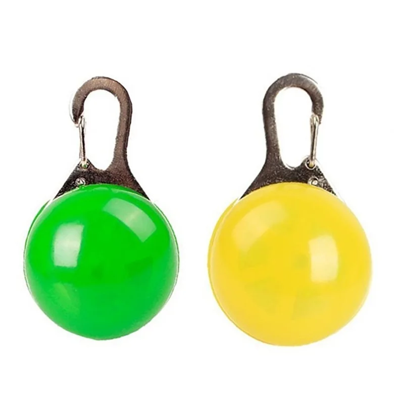 green yellow Ошейник для собак светящийся кулон Ночная безопасность уличный светодиодный фонарик ошейник для собаки кошка поводок ожерелье светящаяся идентификация света кулон - Цвет: green yellow