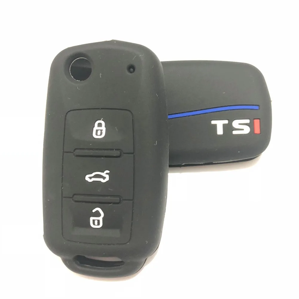 Силиконовый брелок с откидной крышкой для Volkswagen Sagitar GOLF MAGOTAN Polaris Boracay CC Touareg Tiguan Polo