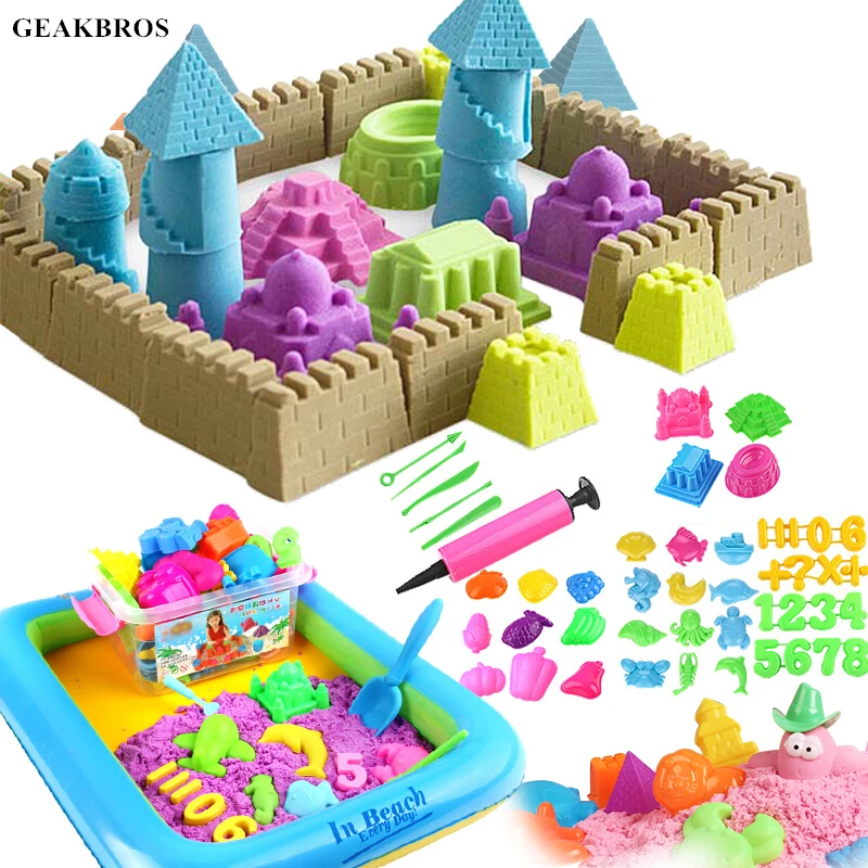 25 Styles Child Kid Model Building Kits Portable Castle Sand Clay Mold