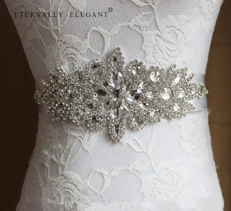 

2018 Rhinestone Wedding Belt Accessories Bride Bridesmaid Bridal Sashes Belts For Wedding Dress