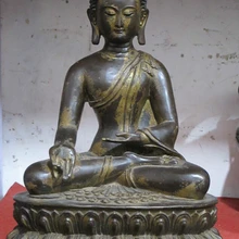 Xd 001872 1" Тибет старый бронзовый позолоченный позолота старинные будущее в наших haand Будды Sakjamuni