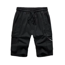 Повседневные спортивные мужские шорты Свободные Новые дышащие эластичные Комбинезоны на шнурке классные летние домашние короткие европейские размеры S-2XL; YA308