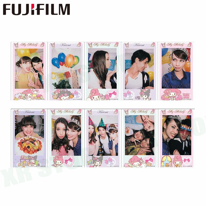 Fujifilm Instax Mini 8 9 пленка My Melody Fuji мгновенная фотобумага 10 листов для 70 7 s 50 s 50i 90 25 Share SP-1 2 Lomo camera