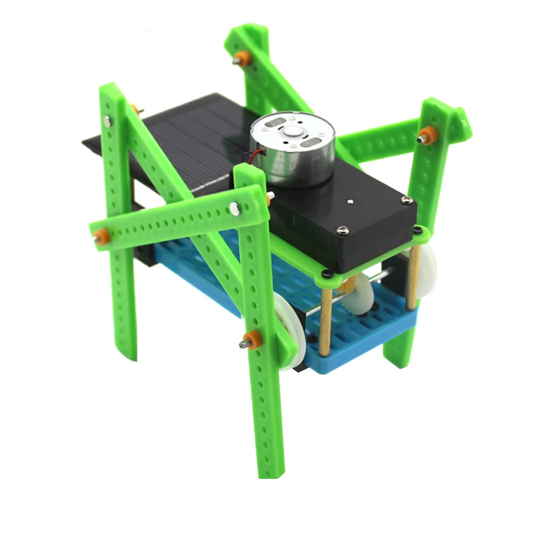 

Funny Assembling DIY Puzzle Toys Children Educational Gadget Solar Power Quadruped Smart Robot Classis Energy Kit Kids Gift