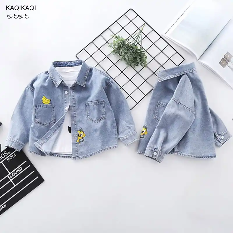 baby boy blue jean shirt