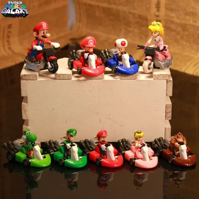 50 PCS/LOT Super Mario Bros Model toys Racing Cars Action Figure Peach Kinopio Yoshi Luigi Mario Plastic Dolls PVC toys 50 PCS/LOT Super Mario Bros Model toys Racing Cars Action Figure Peach Kinopio Yoshi Luigi Mario Plastic Dolls PVC toys