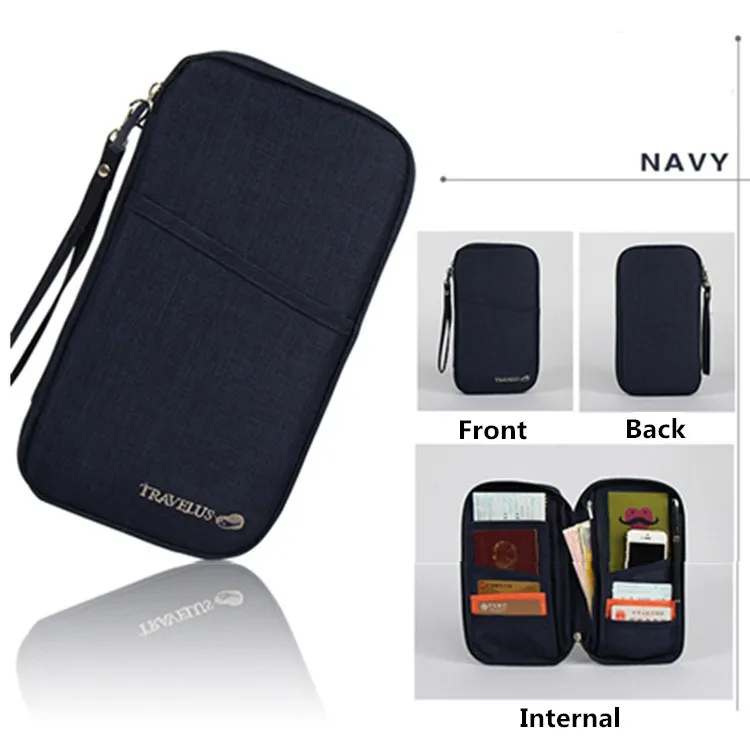 

Card Holder Passport Cover Travel Journey Document Organizer Wallet Passport Ticket Credit Card Bag High Capacity Travel Wallets