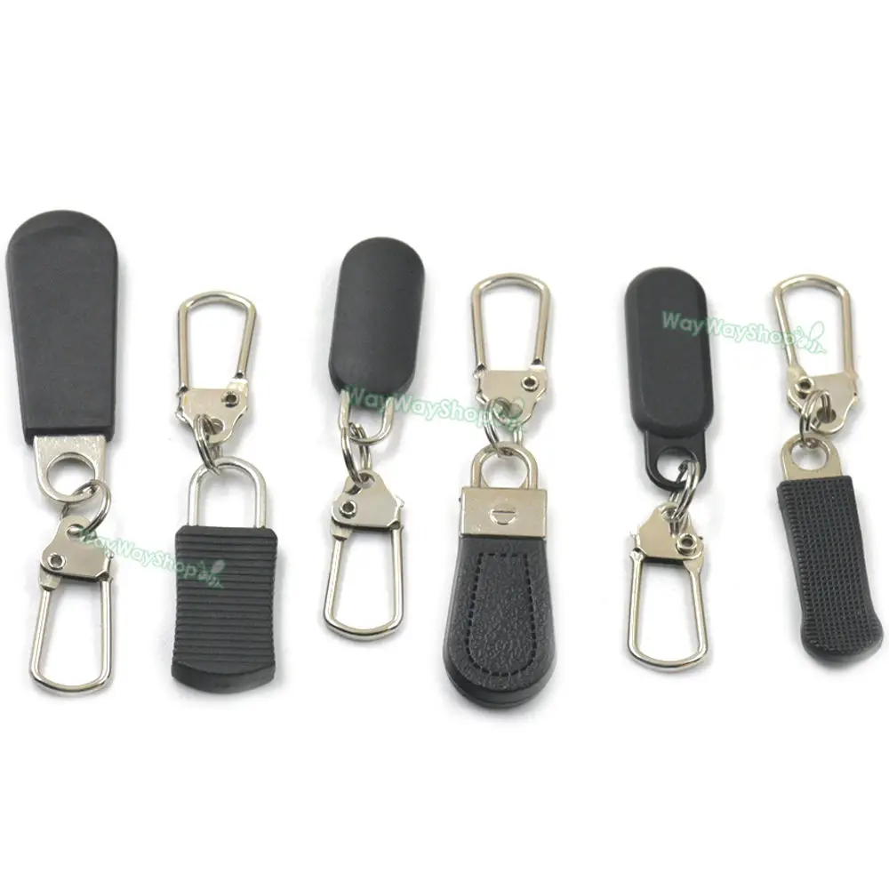 

25 Pcs #5 Zipper Fixer Repair Pull Tab Instant Replacement Molded Slider For Bag Jacket DIY