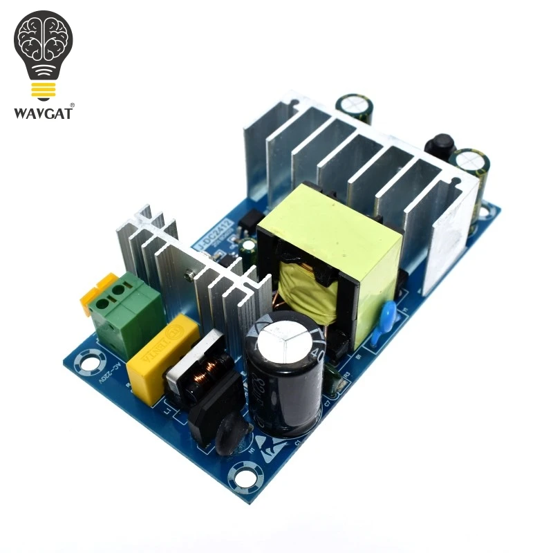 WAVGAT 100 240 В в постоянный ток 24 4A 6A Импульсный блок питания AC DC понижающий