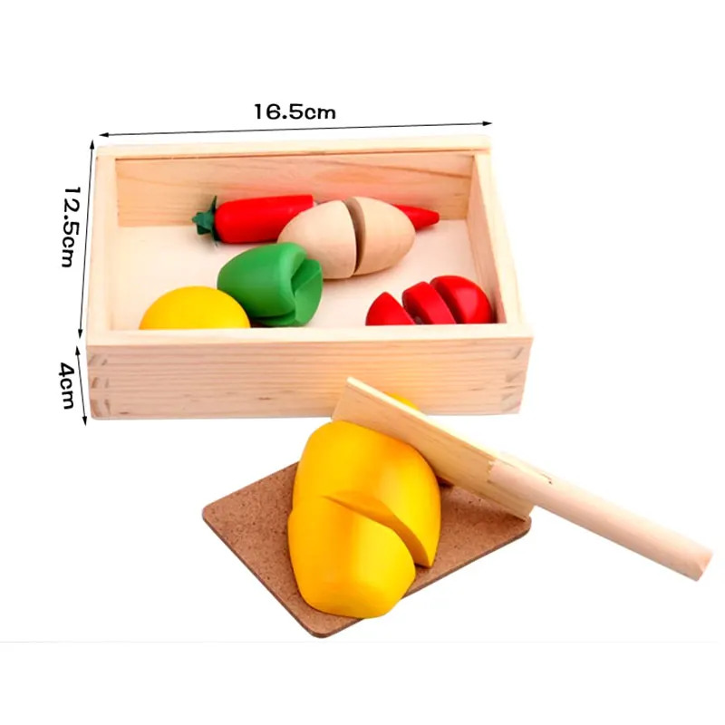 Kitchen Vegetable Cutting Toy Set Kids Children Pretend Roleplay