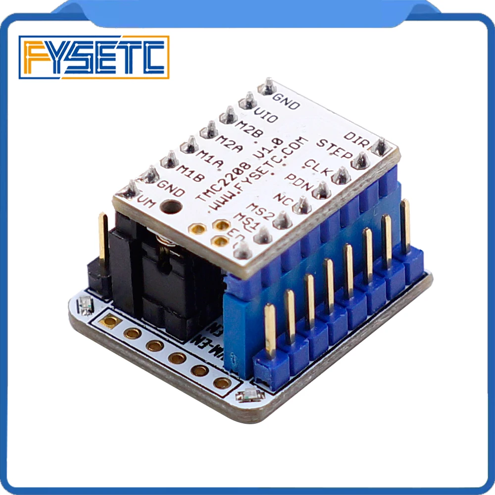 1 шт. TMC2208 тестер с штабелируемыми заголовками для тестирования или мигания параметров режимов работы TMC2208 на USB-последовательный адаптер