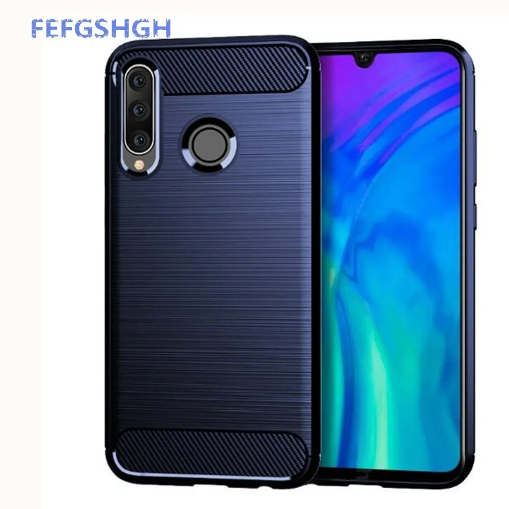 Чехол из углеродного волокна для Huawei Y5 Y7 Y9 2019 Honor 8 S резиновые силиконовые чехлы