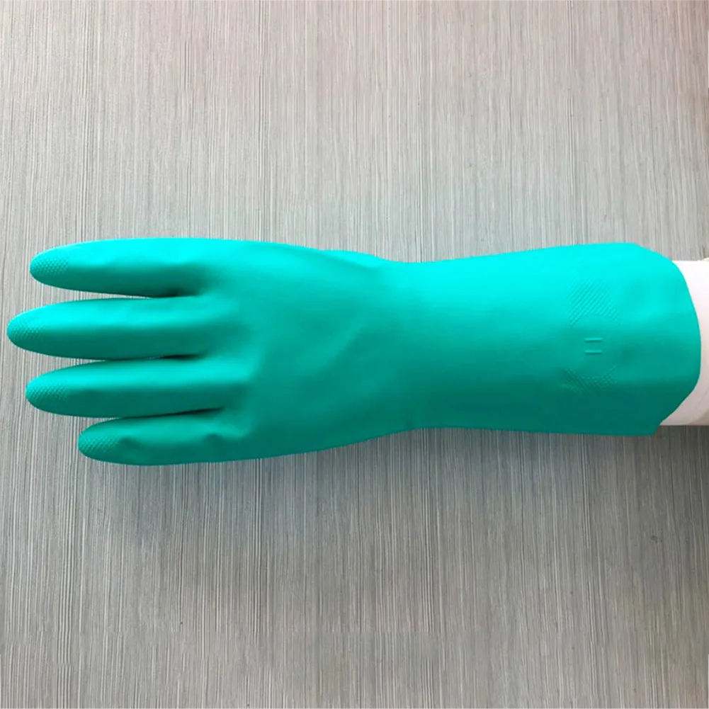 Nitrile чистящие защитные перчатки химически стойкие перчатки водонепроницаемые Многоразовые для домашнего кухонного мытья посуды