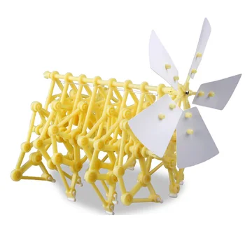 

Wind Powered Strandbeest Puzzle Assembly DIY Model Building Kits Walking Walker Environmental Educational Toys Gift for Children
