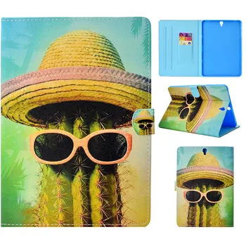

Tablets Case For Samsung Galaxy Tab S3 9.7 inch T820 Cover Painting PU Leather Wallet Bags Card slot Dormancy function