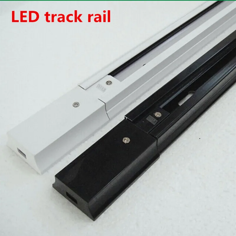 Aluminum LED track lighting rail 1m connector,track rail,Universal two