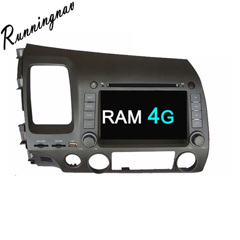 Octa Core RAM 4G ROM 32G Android Fit HONDA CIVIC left driving 2006 2011 Car DVD