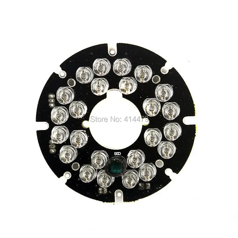  2PCS/Lot 24 PCS LEDs 5mm Infrared IR 90 Degrees Bulbs Light Board 850nm For CCTV Security Camera - 32736103673