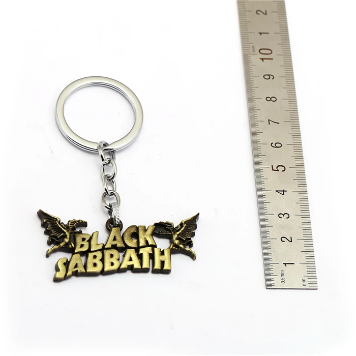Рок-группы BLACK SABBATH брелок тяжелый металл с брелком-держателем для ключей автомобиля сумка Chaveiro брелок кулон Для мужчин Рождественский подарок ювелирные изделия