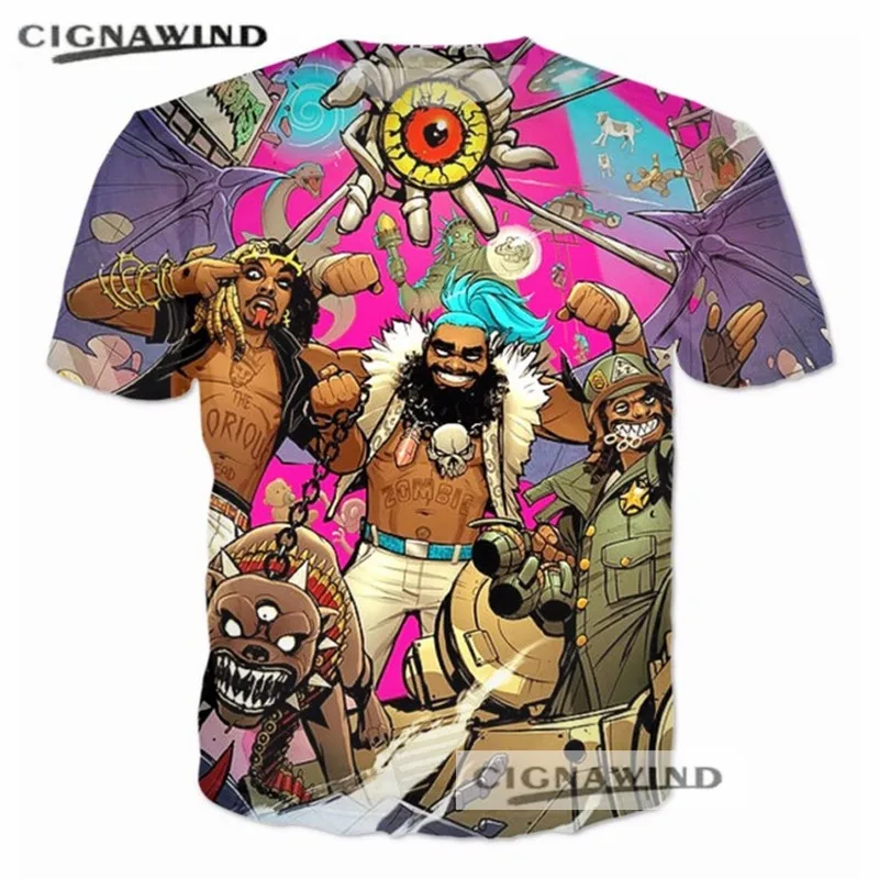 

New cartoon FlatBush Zombies t-shirt printed 3d t shirt men women Tee tops Funny t shirts casual hip hop tshirt streetwear 5XL