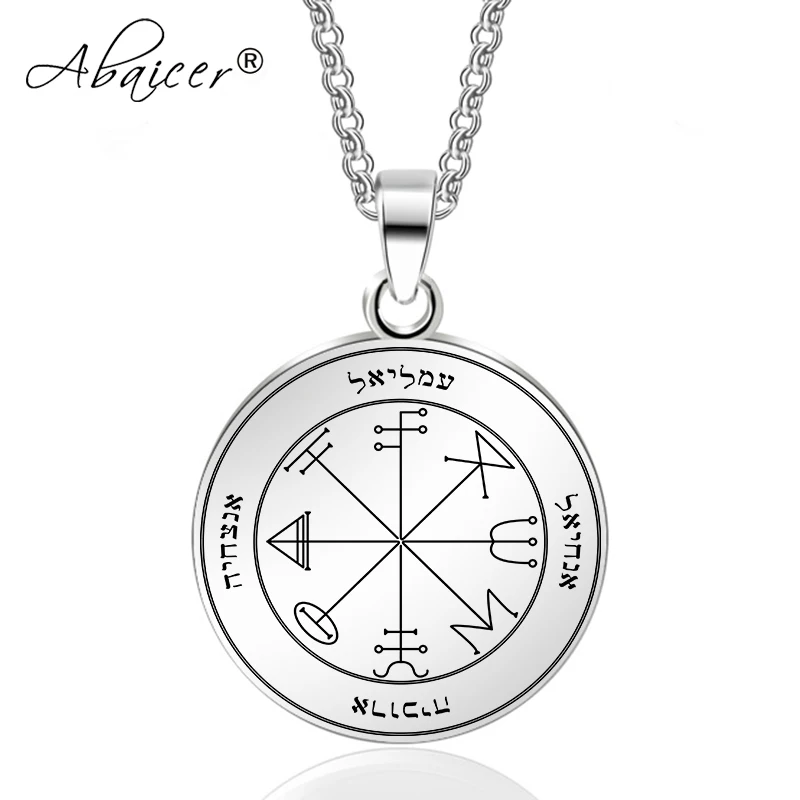 Abaicer третья pentacle of saturn Key Of кулон &quotСоломон&quot Колье из нержавеющей стали