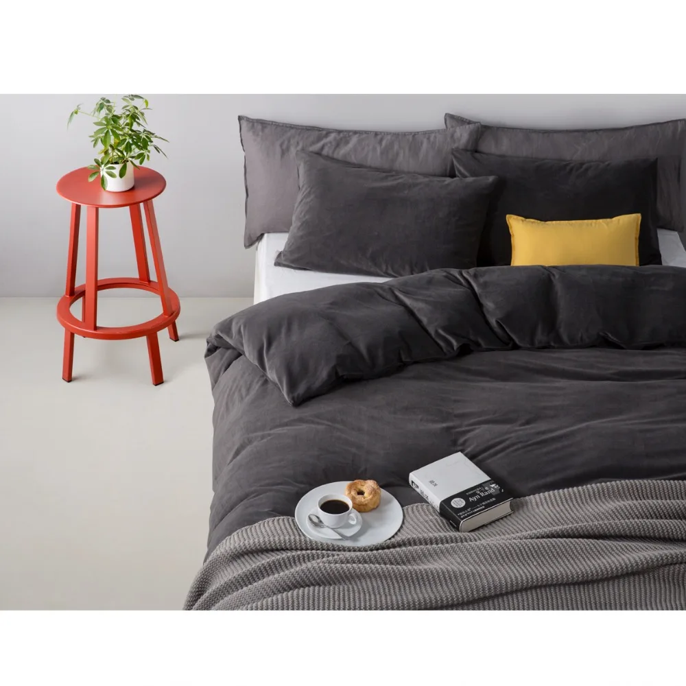 Velvet High Quality 4pcs Duvet Cover Set Without Comforter Brief Simple