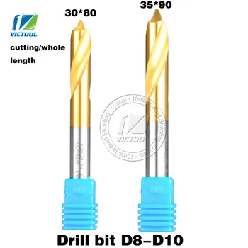 

2pcs/set D8/D10*90degree HSS Containing cobalt Chamfer Drill Bit High Speed Steel Point Center Drill Bit Free shipping
