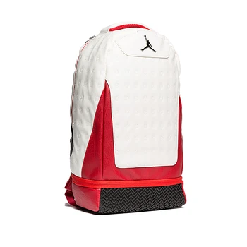 jordan 12 backpack red and white