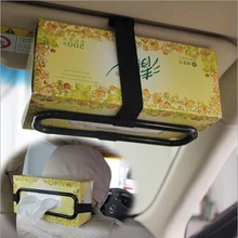 Автомобильный солнцезащитный козырек для салфеток, держатель для бумажных салфеток, задний кронштейн для сиденья Sep12