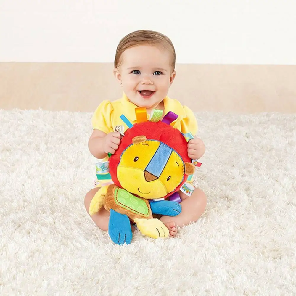Toys For Baby Cute Animal Rattle Plush Pacify Doll Baby Hand Bell Educational Toy Mobiles Ring 2